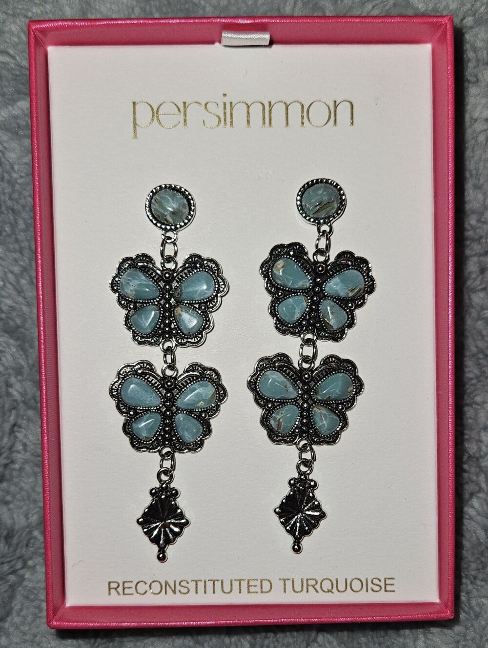 NEW in Box Persimmon Drop Earrings